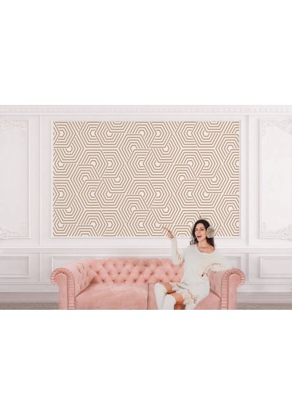 Geometrik Desenli Duvar Kağıdı-5776