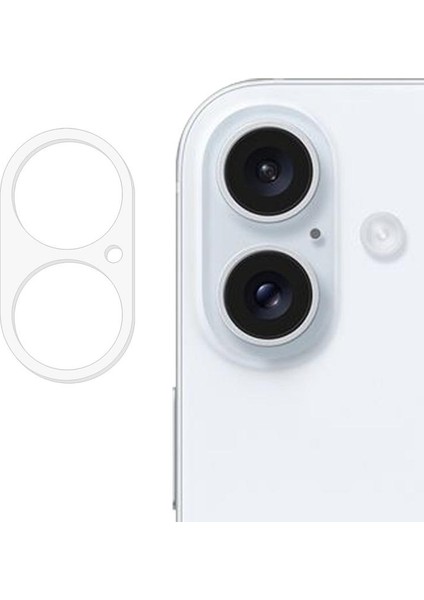 Apple iPhone 16 Plus Kamera Lens Koruma Camı Şeffaf