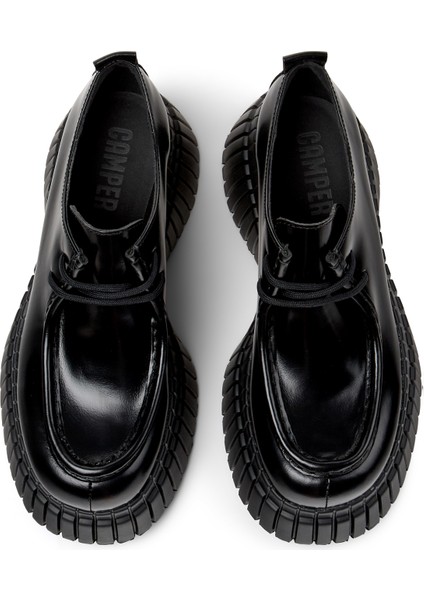 Deri Siyah Kadın Düz Ayakkabı K201678-001 modelleri