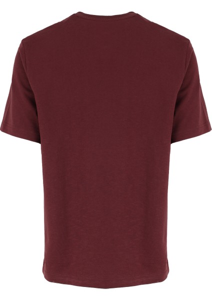 Bisiklet Yaka Bordo Erkek T-Shirt W241673H45 Bordo T-Shirt fiyatları