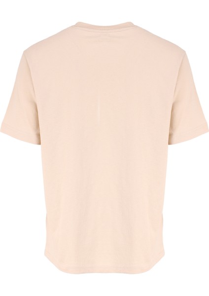 Bisiklet Yaka Bej Erkek T-Shirt W241673614 Bej T-Shirt