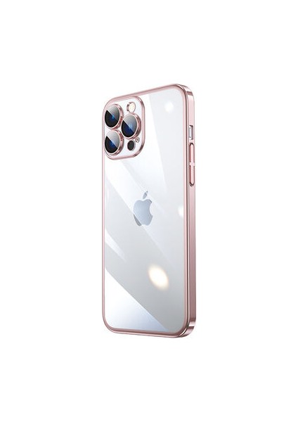 iPhone 14 Pro Max Kılıf Şık Görünümlü Sert Pc Renkli Çerçeveli Riksos Kapak