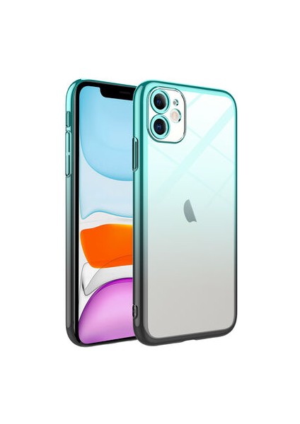 iPhone 11 Kılıf Parlak Renk Geçişli Kamera Korumalı Şık Senkron Kapak