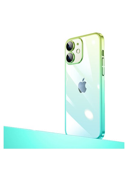 iPhone 12 Kılıf Parlak Renk Geçişli Kamera Korumalı Şık Senkron Kapak