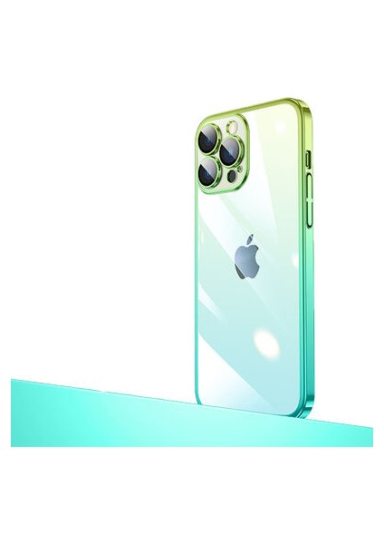 iPhone 12 Pro Kılıf Parlak Renk Geçişli Kamera Korumalı Şık Senkron Kapak