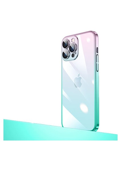 iPhone 13 Pro Max Kılıf Parlak Renk Geçişli Kamera Korumalı Şık Senkron Kapak