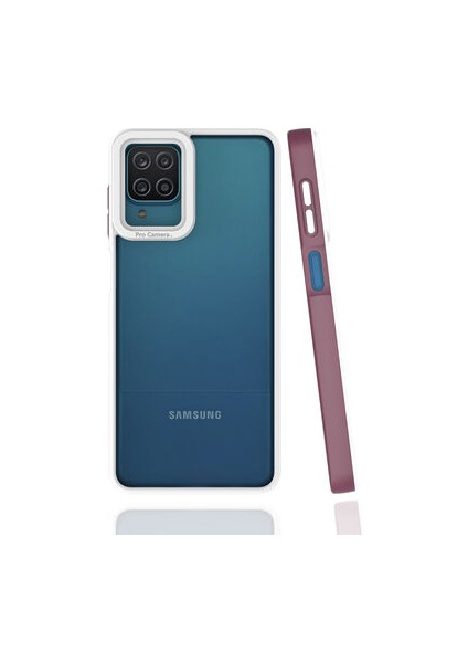 Samsung Galaxy A12 Kılıf Şık Tasarımlı ve Kamera Korumalı Mima Premium Kapak