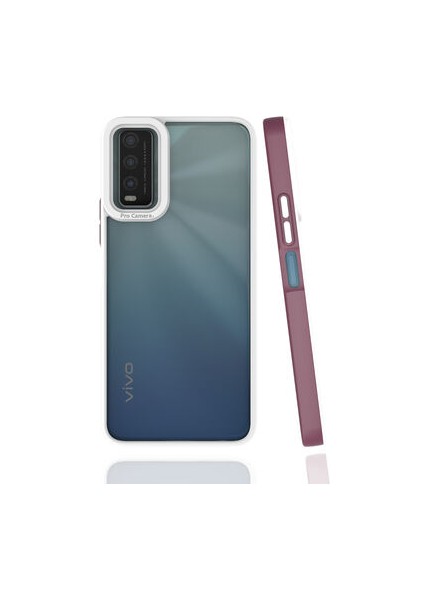 Vivo Y20S Kılıf Şık Tasarımlı ve Kamera Korumalı Mima Premium Kapak