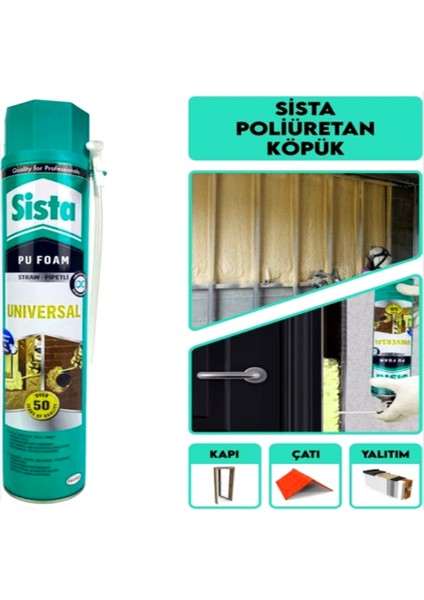 Köpük 750 ml Sista Poliüretan Dolgu Sabitleme Köpüğü