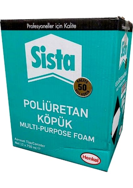 Köpük 750 ml Sista Poliüretan Dolgu Sabitleme Köpüğü