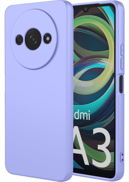 Xiaomi Redmi A3 4g Uyumlu Kılıf Içi Kadife 3D Kamera Korumalı Yumuşak  Esnek Silikon Kapak