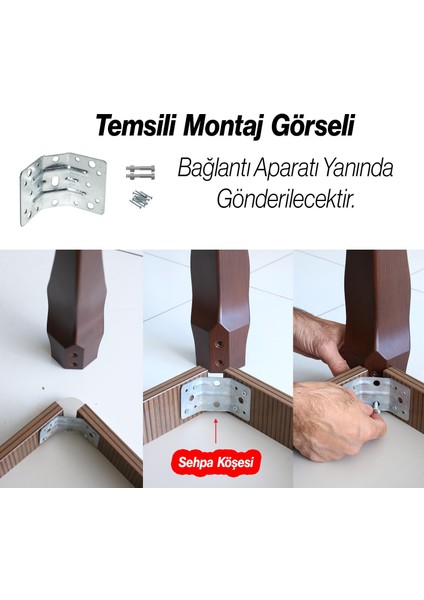 Valenta Plastik Sehpa Ayağı 47 cm Krem Kahve 1 Adet Mobilya Zigon Çay Orta Sehpası Ayak Ayakları