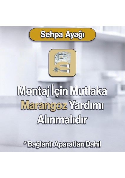 Valenta Plastik Sehpa Ayağı 47 cm Krem Kahve 1 Adet Mobilya Zigon Çay Orta Sehpası Ayak Ayakları