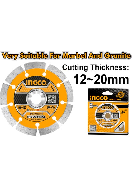ıngco DMD011151 Soketli Elmas Disk 115MMX1MM