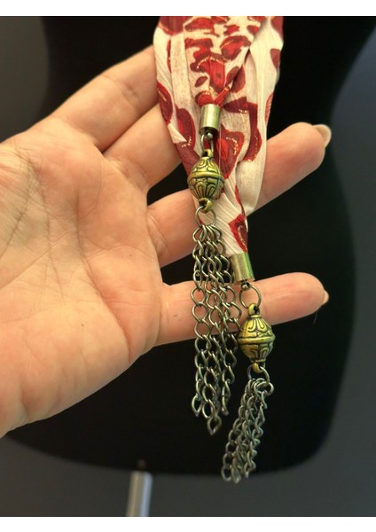 Zincir Fular Tasarım Kadın Kolye Boy 44 cm fiyatları