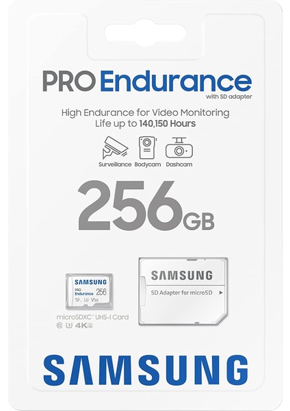 Pro Endurance 256GB Microsdxc Güvenlik ve Araç Kamerası Hafıza Kartı MB-MJ256KA