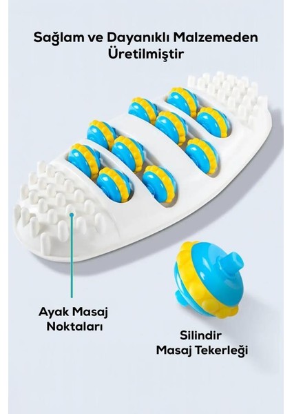 Silindirli Ayak Masaj Aleti - Ayak Rahatlatıcı, Anti-Slip, Sağlam Yapı fiyatları