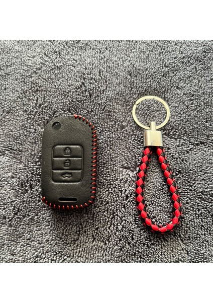 Honda Civic Fc5 Crv Hrv Deri Anahtar Kılıf ve Örgü Anahtarlık