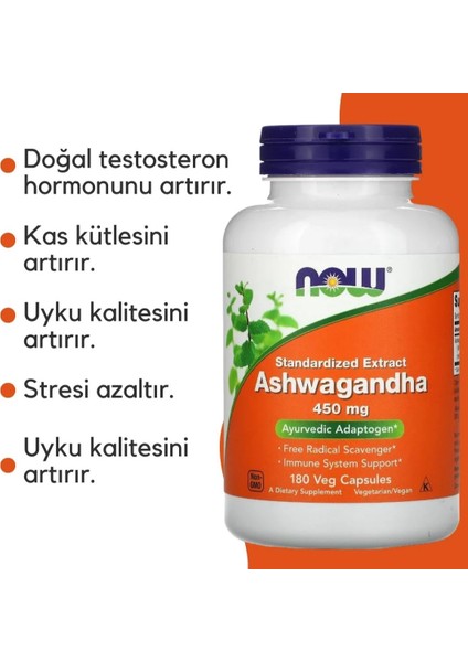 Ashwagan*dha 180 Vegan Caps -  Lot Kodlu (Usa)