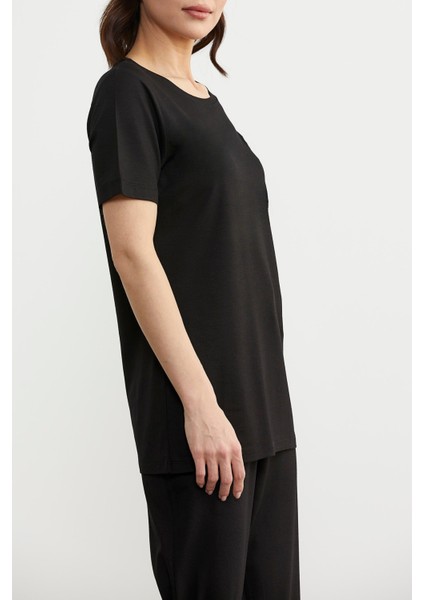 Kadın Rahat Bol Oversize Kesim Düz Baskısız Kısa Kollu Penye Takım fiyatları