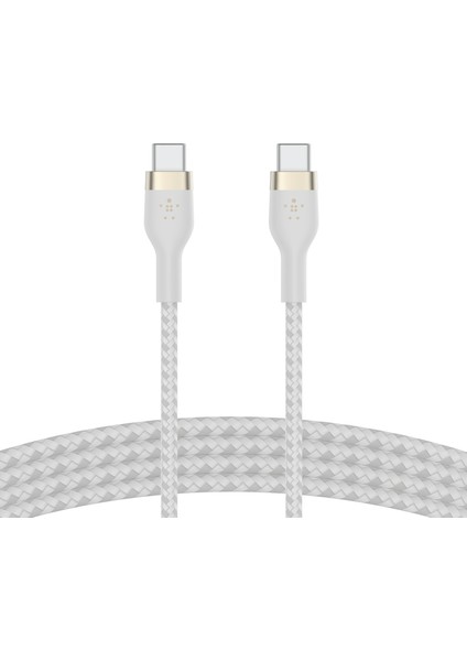 Boostcharge Pro Flex Örgülü Usb-C Kablosu 1 Metre Beyaz