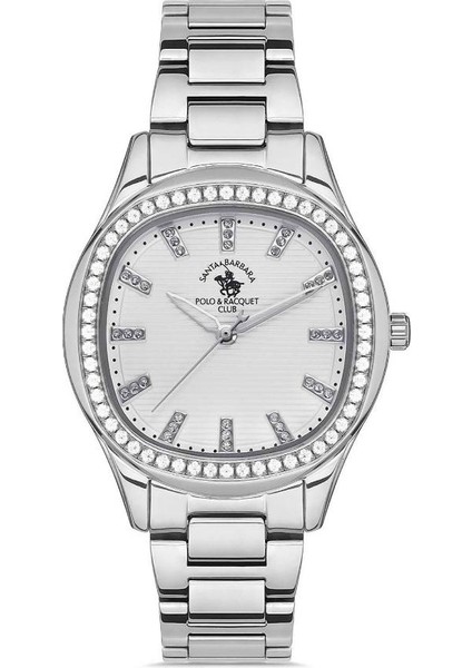 Santa Barbara Polo Racquet Club SB.1.10477.1 Çelik Kordonlu Metalik Renk Kadın Kol Saati