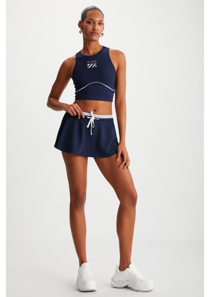 Tanger Kadın Kolsuz Crop Sportif Lacivert Büstiyer modelleri