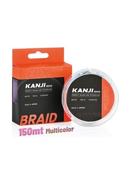 Kanji 8x 150MT Multi Color Pe Line