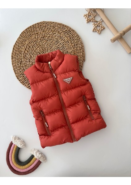 Paris Şişme Yelek - Dar Kalıp - Tarçın