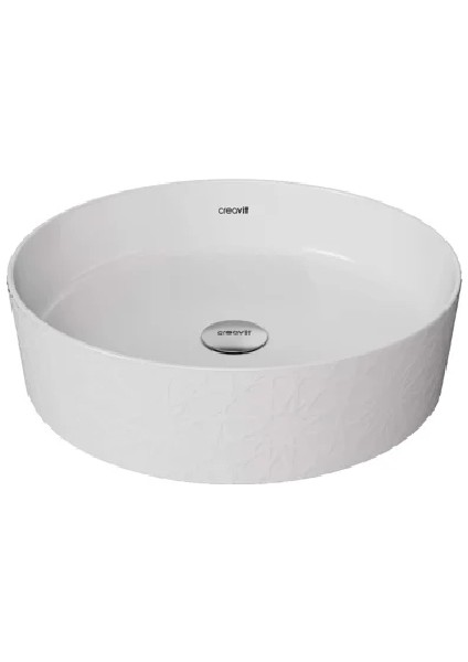 Loop Yuvarlak Çanak Lavabo Ø40 cm Selçuklu Rölyef Uygulamalı