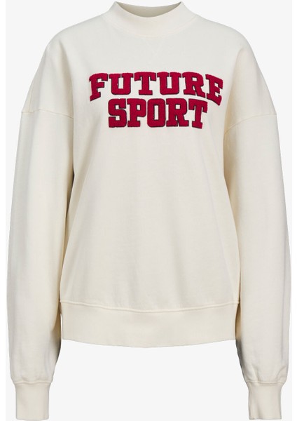 Jxriri Loose Kadın Beyaz Sweatshirt 12263678-VANILLAICE fırsatları