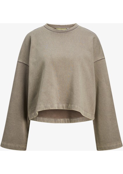 Jxelizabeth Loose Kadın Kahverengi Sweatshirt 12263614-MOREL