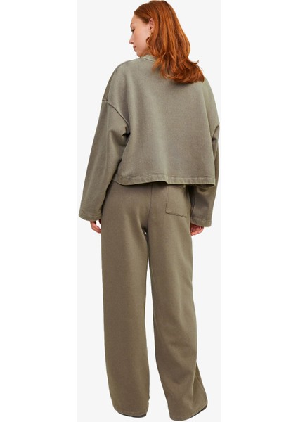 Jxelizabeth Loose Kadın Kahverengi Sweatshirt 12263614-MOREL