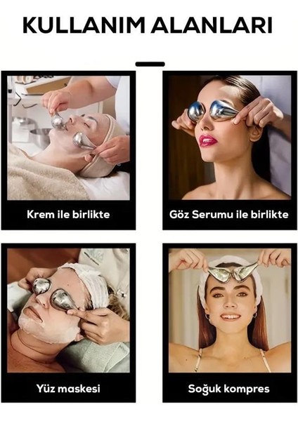Soğutma Başlıklı Yüz Masaj Aleti - Yüz ve Göz Altı Için Soğuk Kompres modelleri