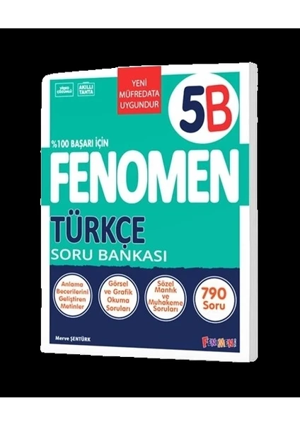 Fenomen Okul Yayınları 5 Türkçe B Soru Bankası