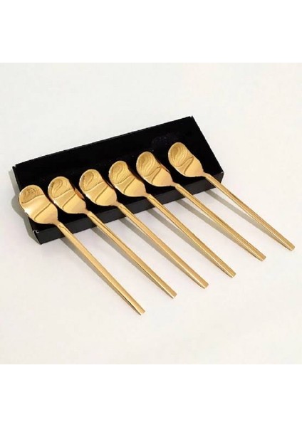 Tiamo Amor 6'lı Çay Kaşığı (Gold Altın) Çelik fiyatları