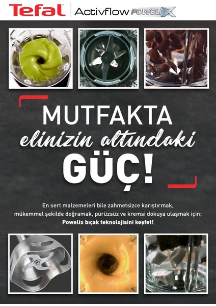 Powelix Turbo Fonksiyonlu Premium Blender Seti 1000 W Güçlü Motor, Buz Kırma, Dilimleyici Rendeli, Tefalin En Güçlüsü, Onerous Mutfak Tartısı Hediyeli