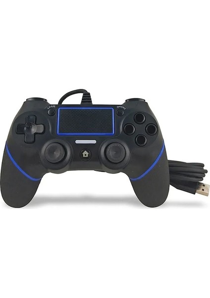 Kablolu Siyah Mavi-Kablosuz Denetleyici Ps4 Playstation Ps 4 Play Station Pro Slim Pc Gamepad Bluetooth USB Uzaktan Kumanda Oyun Pedi Aksesuarları (Yurt Dışından)