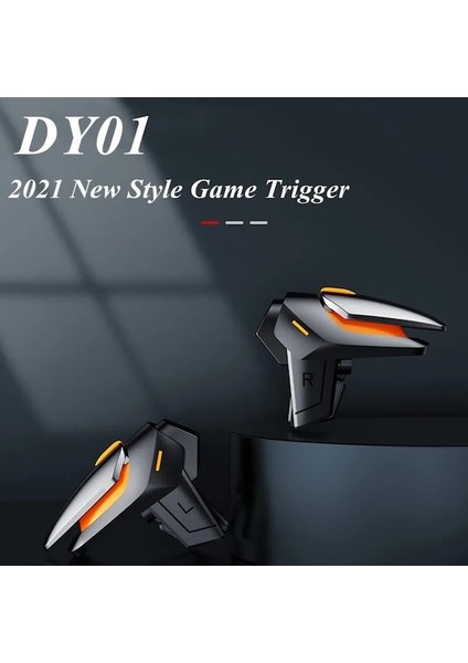 DY01-TYPE 1-DY01 Mobil Oyun Denetleyicisi L1R1 Tetik Düğmesi Pubg Amaç Çekim Gamepad Joystick Iphone Uyumlu Ios Android Akıllı Telefon Oyunu (Yurt Dışından)