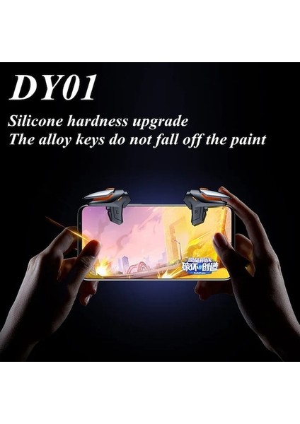 DY01-TYPE 1-DY01 Mobil Oyun Denetleyicisi L1R1 Tetik Düğmesi Pubg Amaç Çekim Gamepad Joystick Iphone Uyumlu Ios Android Akıllı Telefon Oyunu (Yurt Dışından)