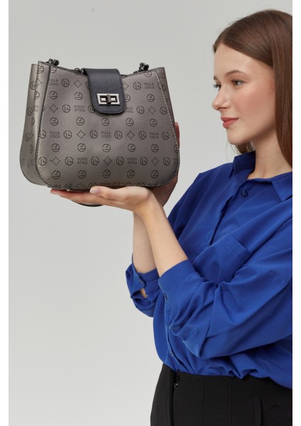 Kadın Üç Bölmeli Kilit Kapamalı Monogram El Omuz Çantası fırsatları