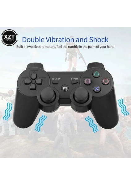 Pembe-Kablosuz Bluetooth Gamepad Ps3 Controle Oyun Konsolu Joystick Playstation 3 Gamepadler Için Uzaktan Kumanda (Yurt Dışından)