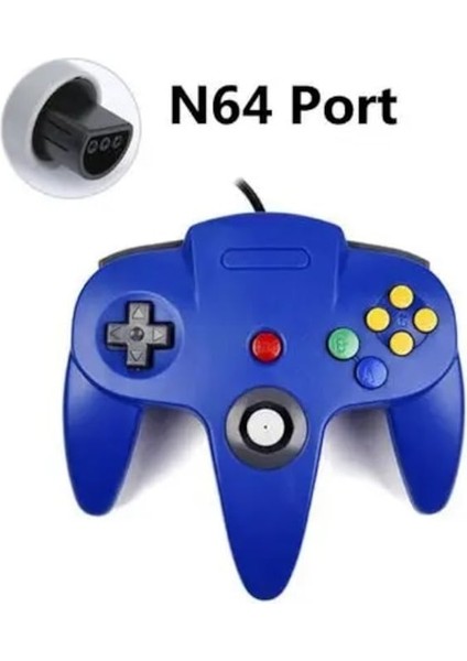 Gc Mavi Kablolu N64 Gamepad Joypad Kablolu Oyun Joystick Oyun Pedi Gamecube Mac Gamepadler Pc Oyun Denetleyicisi Joystick (Yurt Dışından)