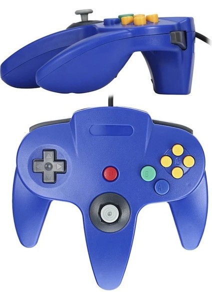 Gc Mavi Kablolu N64 Gamepad Joypad Kablolu Oyun Joystick Oyun Pedi Gamecube Mac Gamepadler Pc Oyun Denetleyicisi Joystick (Yurt Dışından)