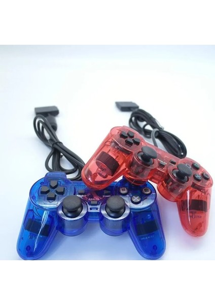 Yeşil Kablolu Denetleyici Gamepad Sony Ps2 Playstation2 Çift Şok Konsolu Video Oyunu Joystick Gamepad Uzun Kablo Joypad Dropship (Yurt Dışından)