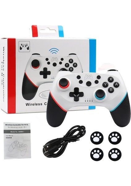A0355-1-BT Anahtar Pro Lite Için Kablosuz Oyun Denetleyicisi Programlanabilir Uyandırma Fonksiyonu Ile Pc Oyun Denetleyicisi Için OLED Gamepad Joystick (Yurt Dışından)