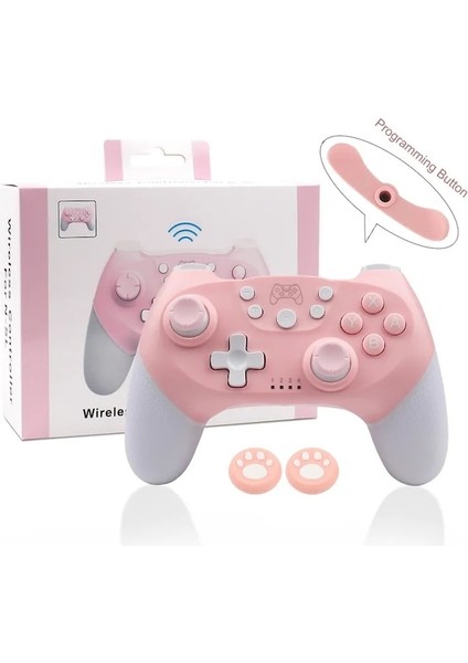 A0355-1-BT Anahtar Pro Lite Için Kablosuz Oyun Denetleyicisi Programlanabilir Uyandırma Fonksiyonu Ile Pc Oyun Denetleyicisi Için OLED Gamepad Joystick (Yurt Dışından)