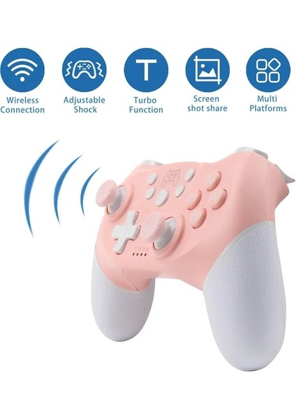 A0355-1-BT Anahtar Pro Lite Için Kablosuz Oyun Denetleyicisi Programlanabilir Uyandırma Fonksiyonu Ile Pc Oyun Denetleyicisi Için OLED Gamepad Joystick (Yurt Dışından)