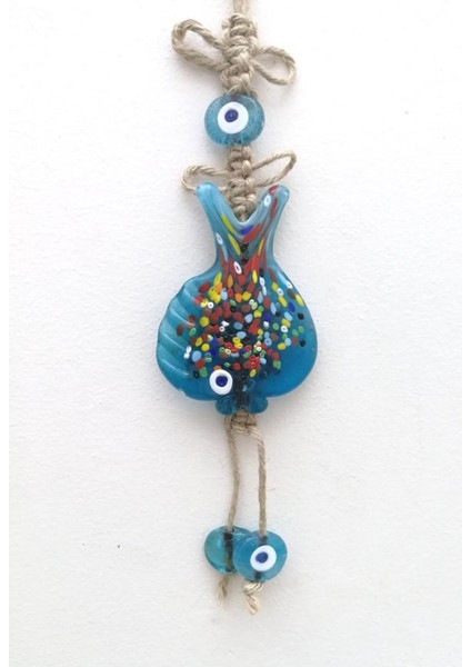 Dekoratif Balık Figürlü Nazar Boncuklu Duvar Süsü modelleri