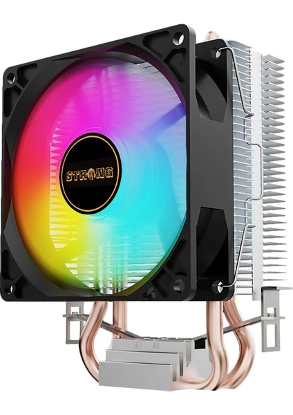 M2-Pro Rainbow 2 Bakır Borulu 105W Tdp Intel/amd Kule Tipi Işlemci Cpu Fan